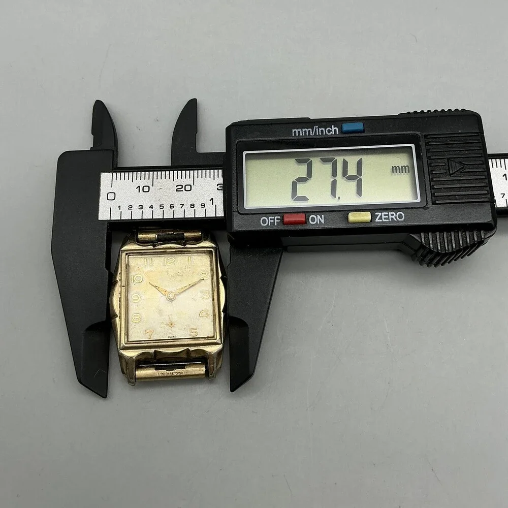 Vintage Benrus Mens Watch 27mm Champagne Dial 10K RGP Swiss Manual For Parts